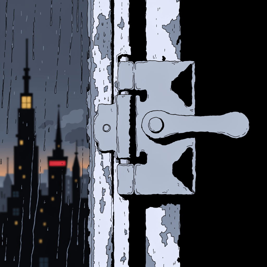 An old door latch